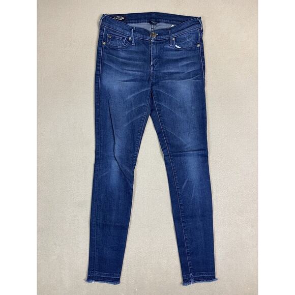 True Religion Jeans Womens 25 Blue Casey Low Rise Super Skinny Denim - Picture 1 of 13